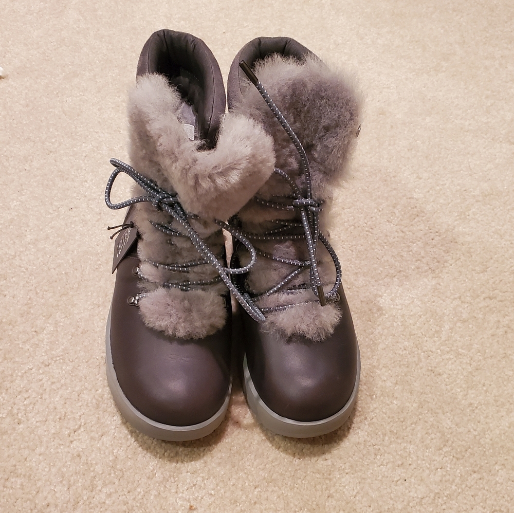 UGG Vikki waterproof combat boots.